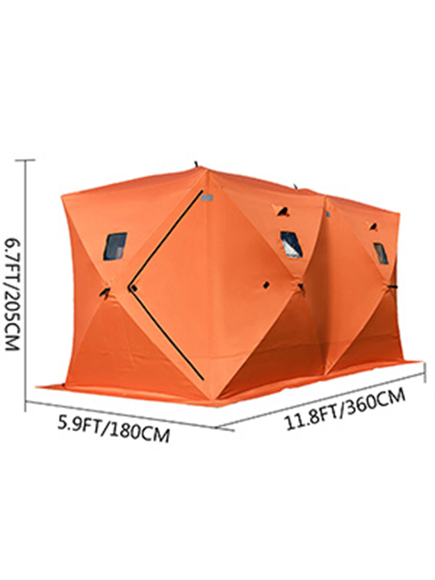 VEVOR 8Person Ice Fishing Shelter The AllinOne Pop Up Ice Fishing Tent